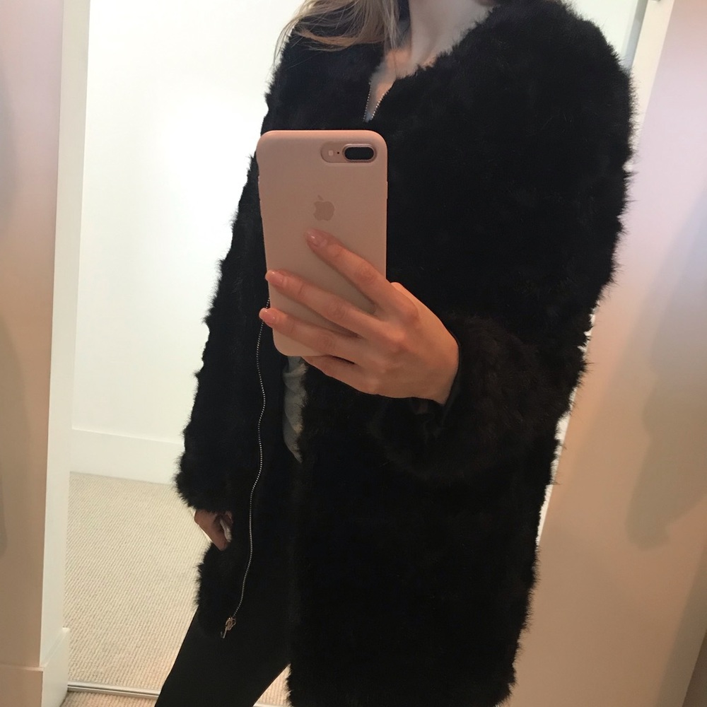 🌟worn once🌟Zara faux fur coat
